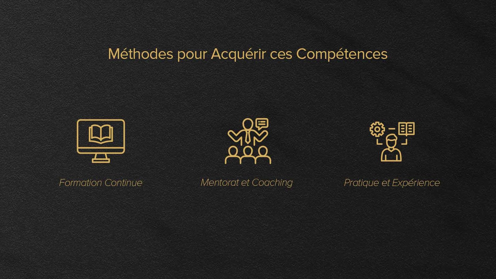 méthode pour acquérir des compétences